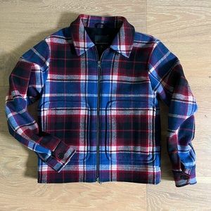 NWT Banana Republic Wool Plaid Barn Jacket sz S
